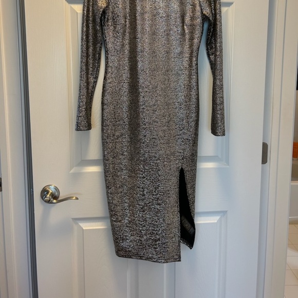Topshop - Gold metallic body con dress size 6 NWT - Picture 7 of 7